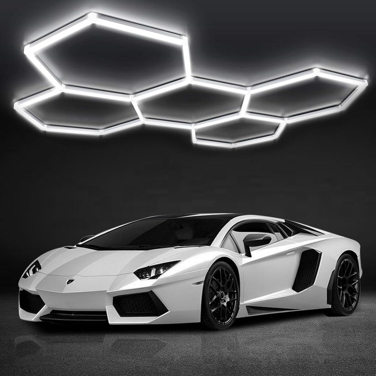 Test : plafonnier LED en nid d'abeille DIKHEE 192W