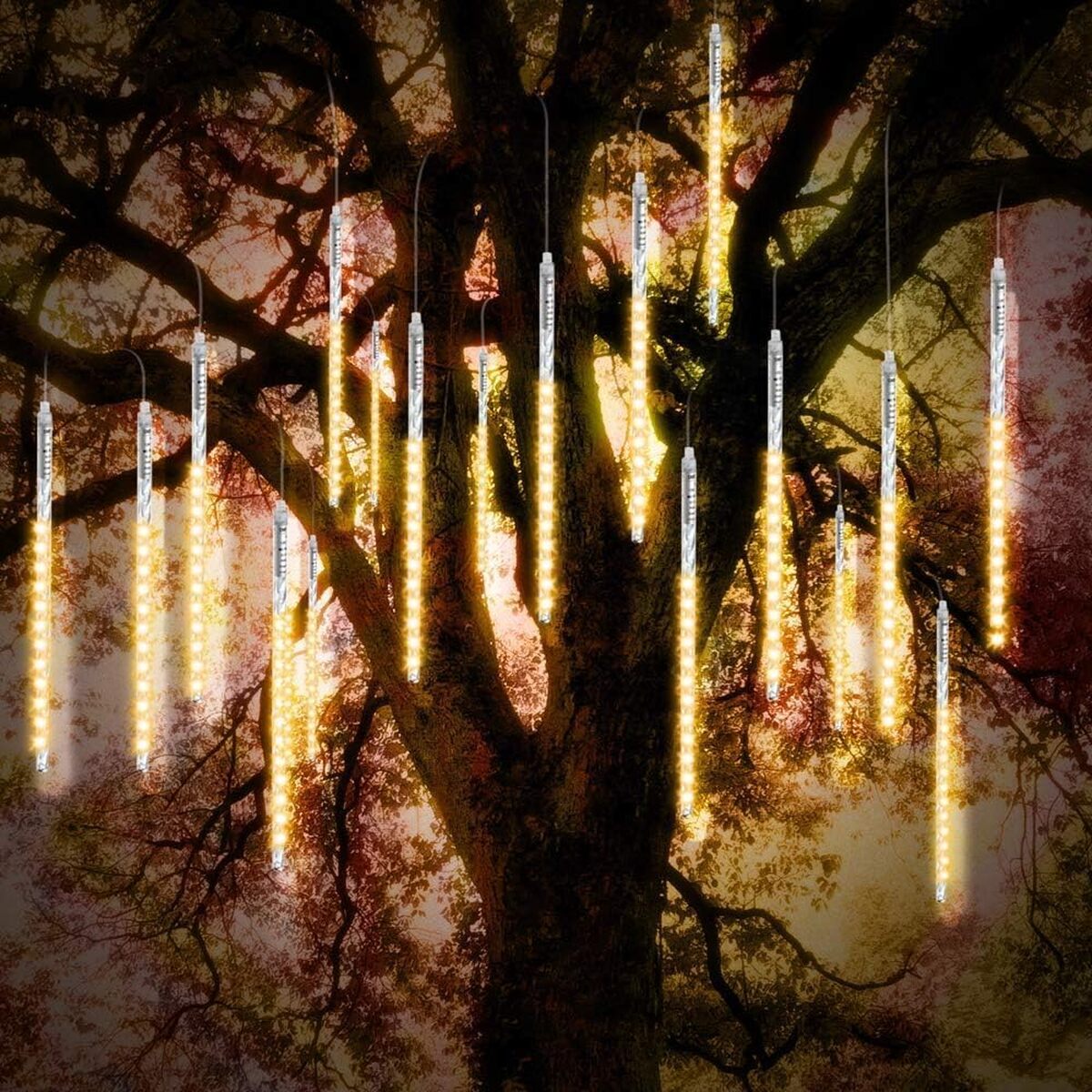 Test : vikdio lumières de Noël extérieures 16 tubes, blanc chaud