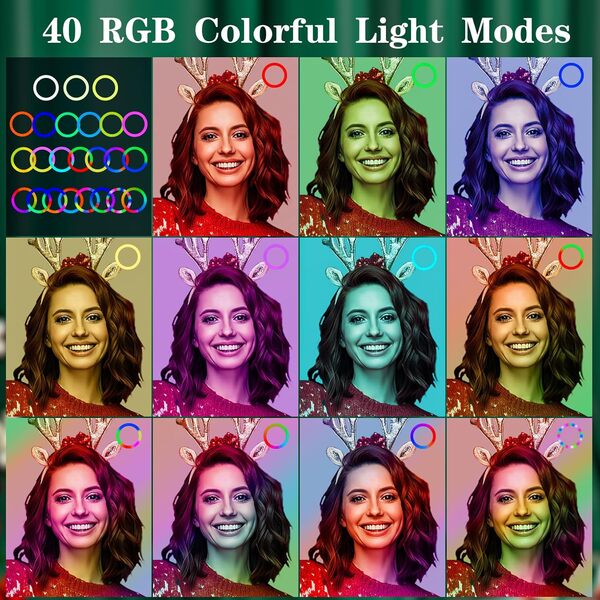 Ring Light avec Trépied Professionnel Selfie - 10