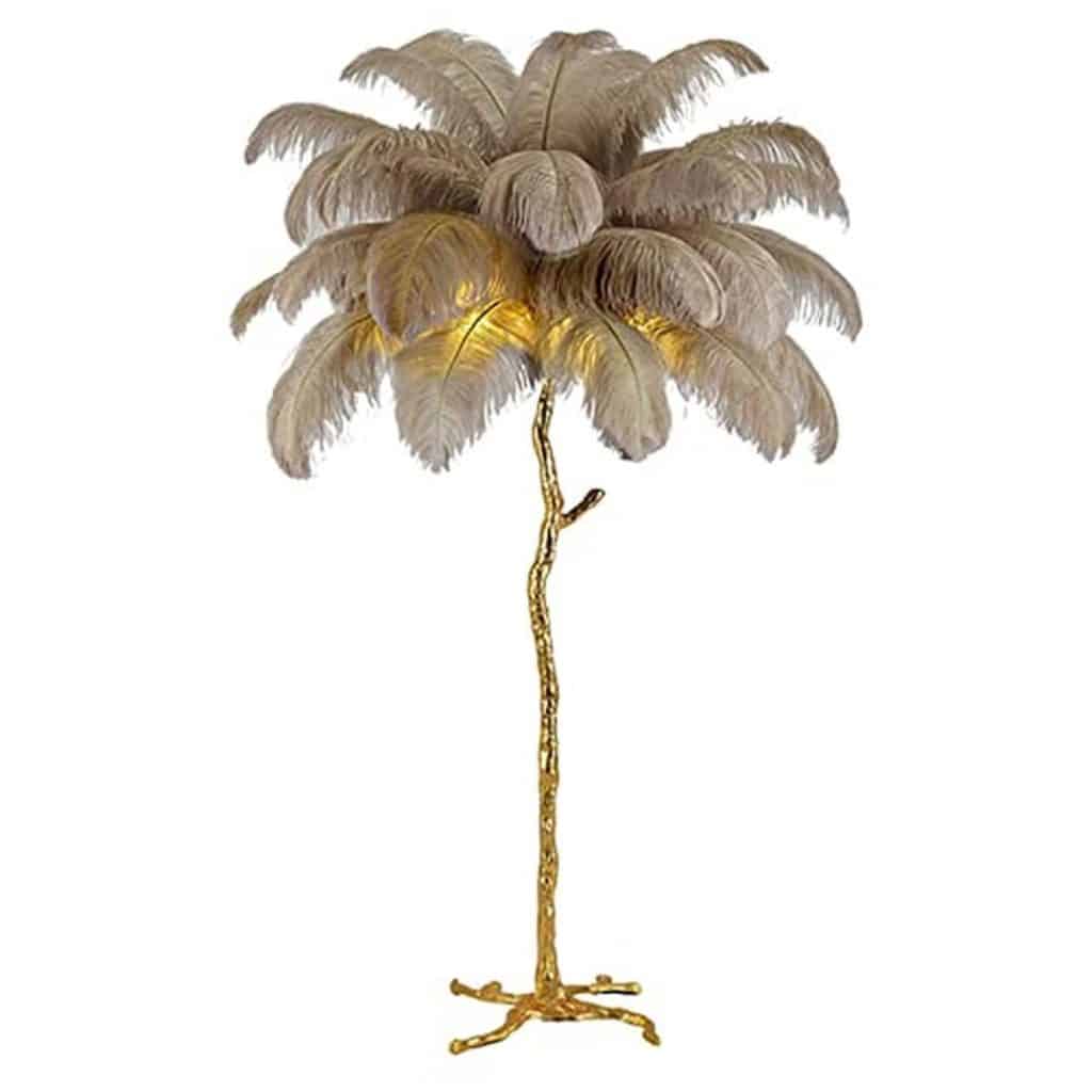 Avis : lampadaire YHYYU LED plume d'autruche, chic et moderne