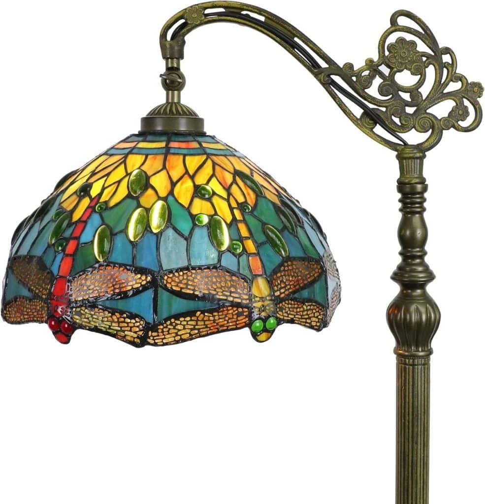 Avis sur le lampadaire Tokira Tiffany : élégance vintage 12 pouces