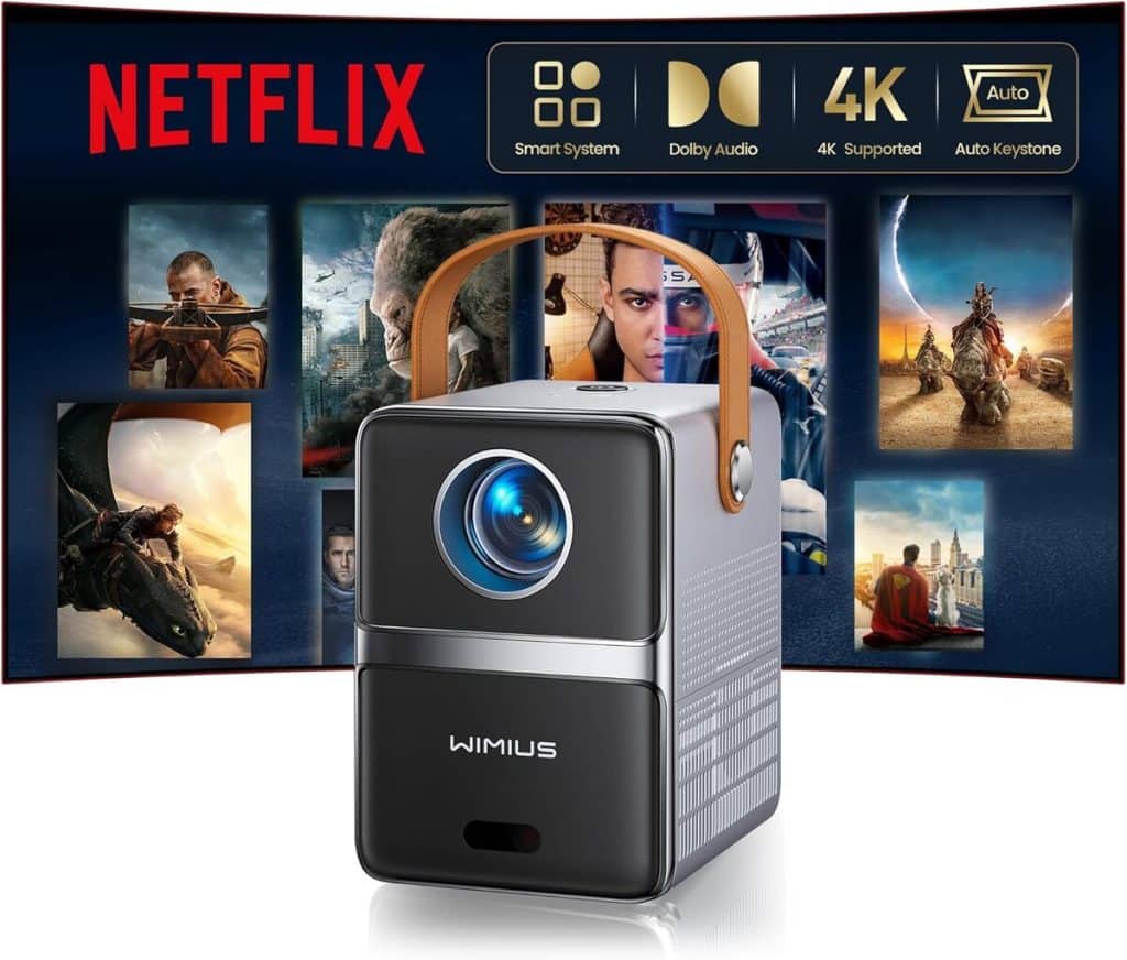 Test du mini vidéoprojecteur 4K Netflix certifié 26000LM