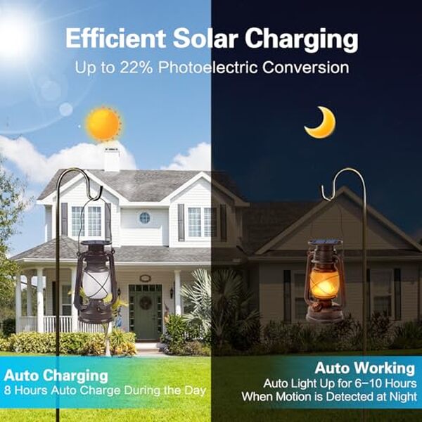 Découvrez notre avis complet sur la lanterne solaire extérieure Hzitcigm vintage avec un effet flammes exceptionnel pour illuminer votre jardin en toute élégance