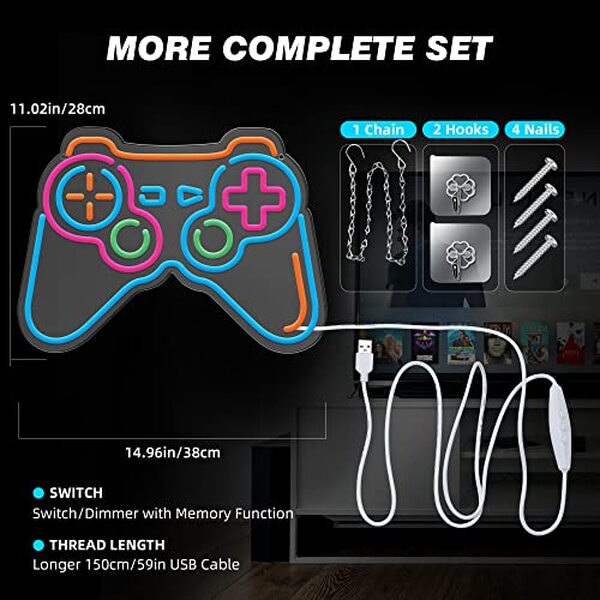 Découvrez notre avis détaillé sur l'enseigne lumineuse Eufrozy Gamepad Neon : design, performance et ambiance. Idéal pour les gamers et les amateurs de déco originale.