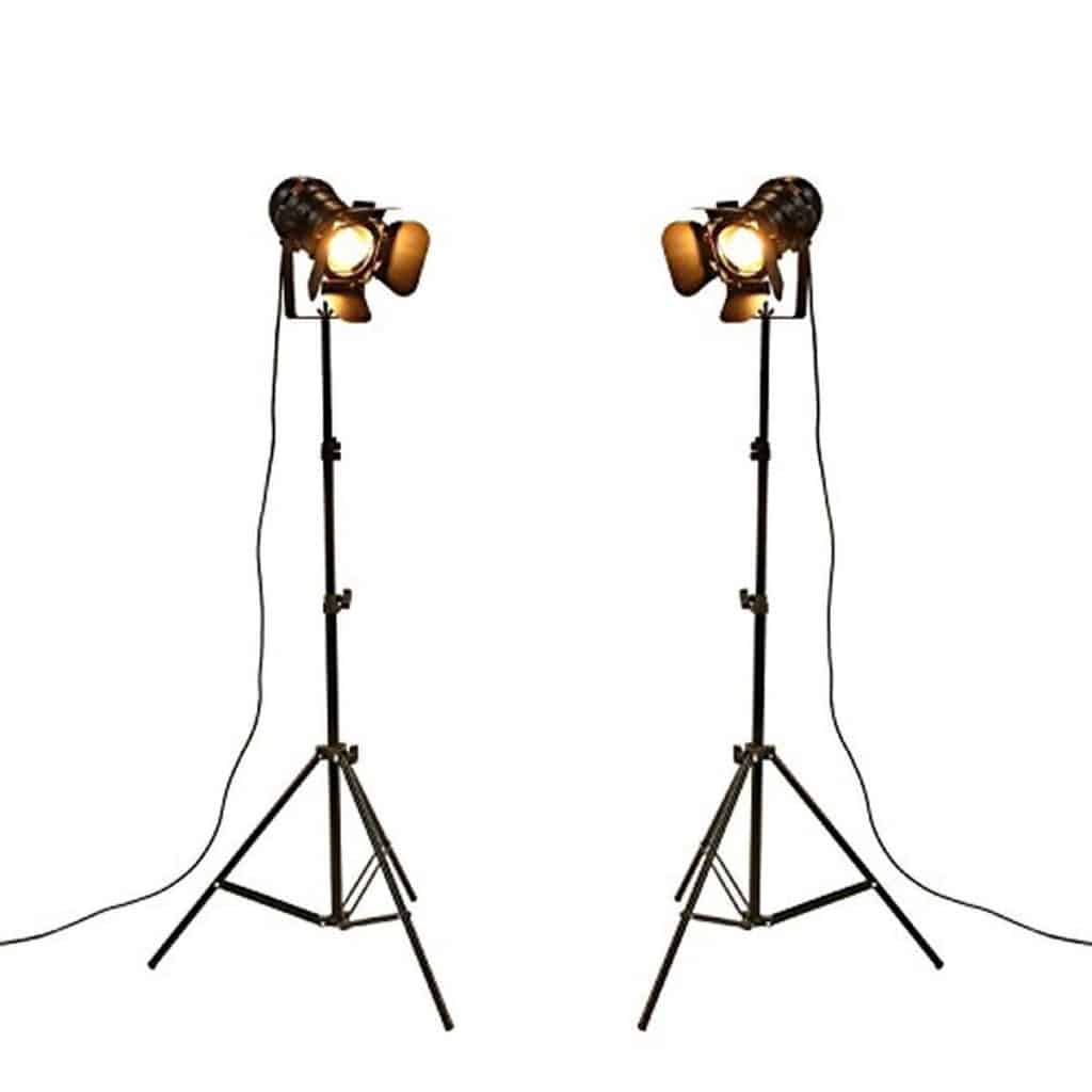 Test du lampadaire trépied rétro noir XIHOME