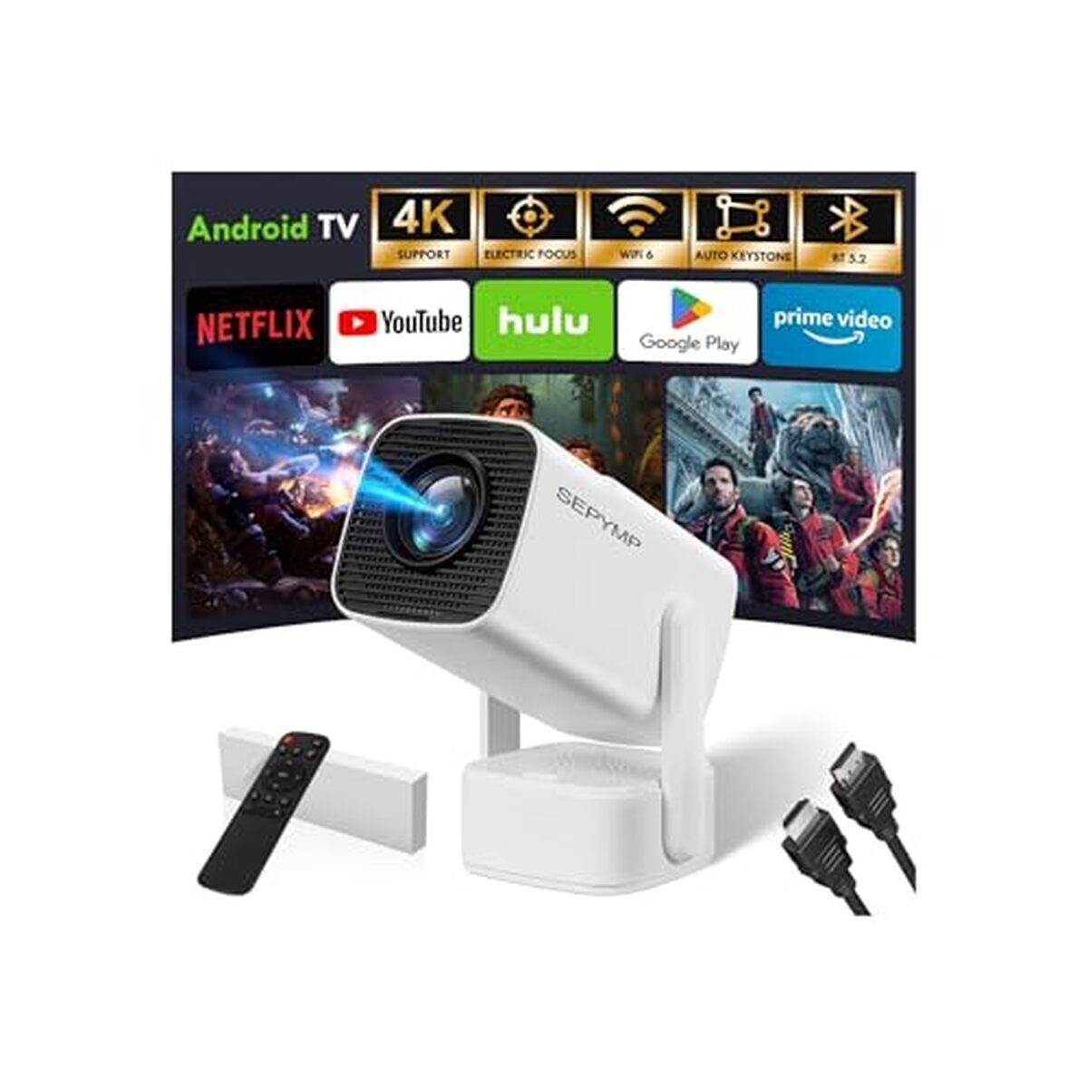 Test du vidéoprojecteur portable SEPUMP 2026 Ultra HD 4K
