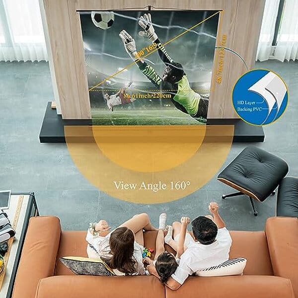 Découvrez notre test complet de l'écran portable excelimage 100 pouces : compact, performant et idéal pour transformer votre salon en salle de cinéma.