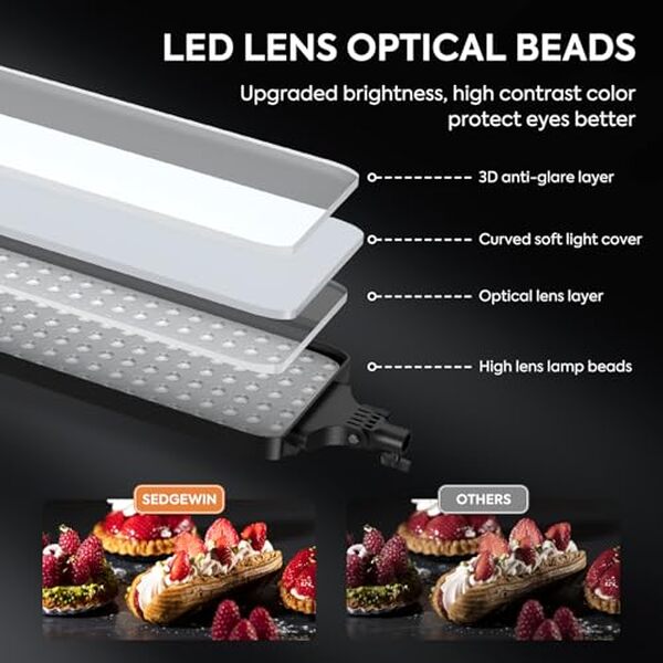 Découvrez notre avis sur le SEDGEWIN lumière vidéo LED de 23.6 pouces et explorez ses fonctionnalités de gradation pour un éclairage studio professionnel