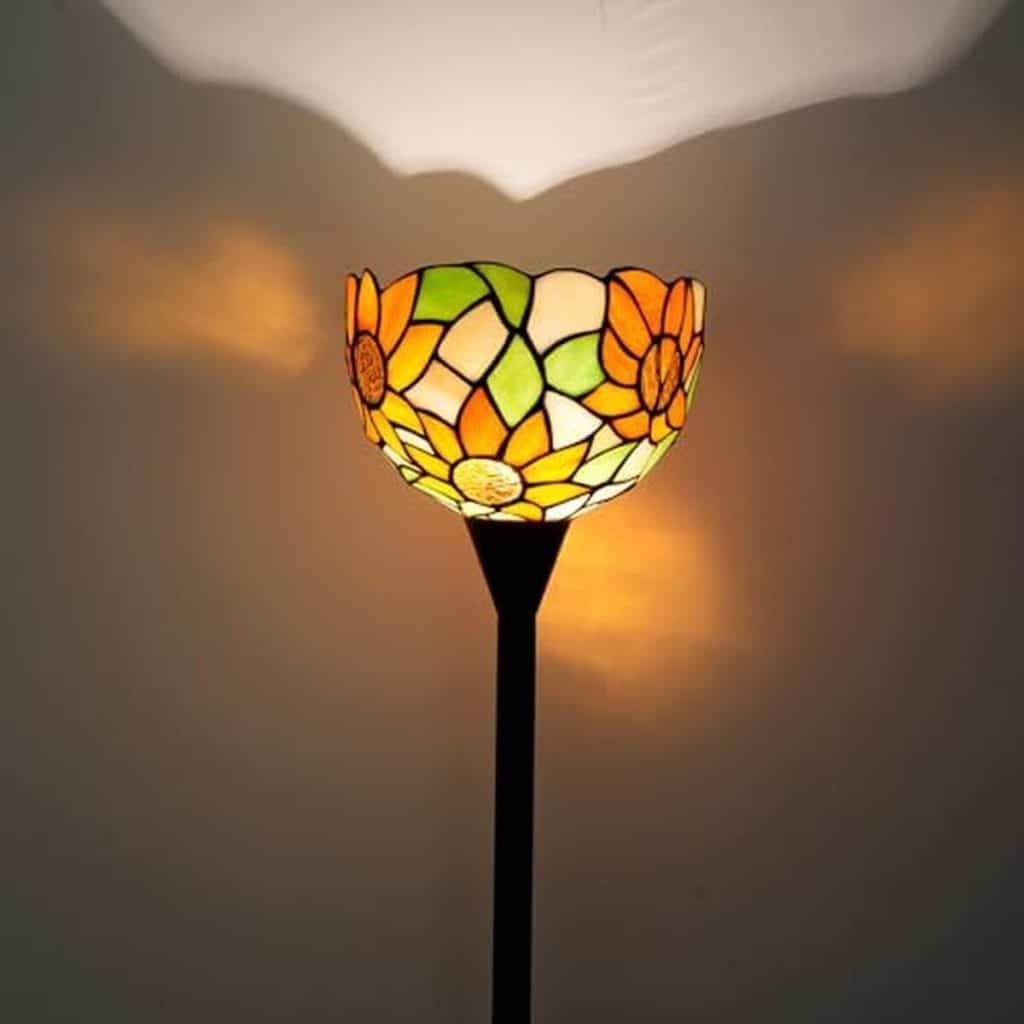 Avis : lampe Blivuself Tiffany style tournesol jaune