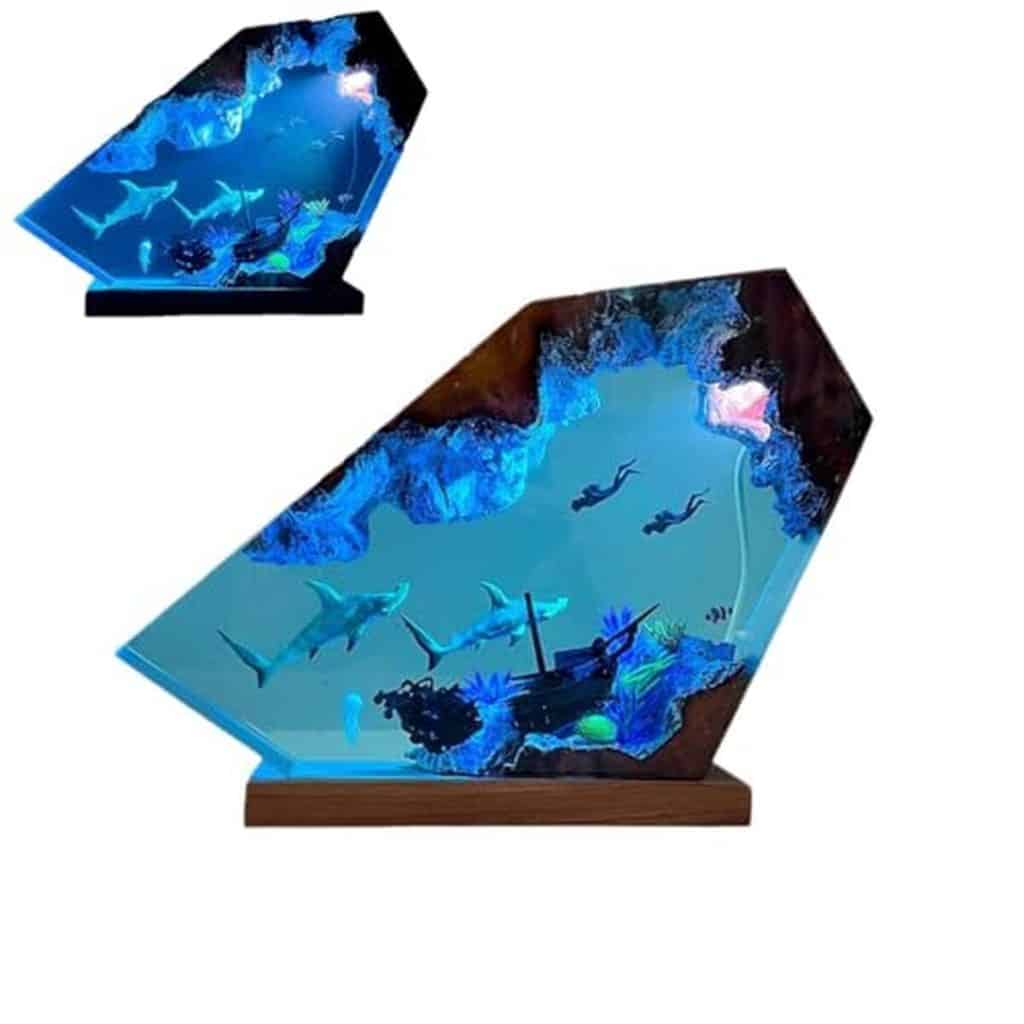 Avis : lampe en résine Diorama océan, une déco lumineuse unique