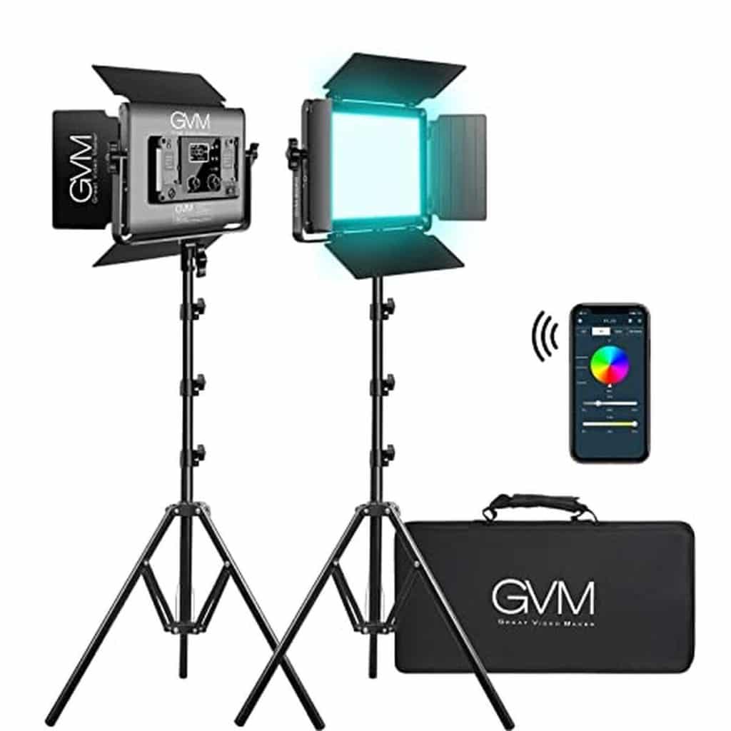 Test de la lampe vidéo LED 60W Bluetooth de GVM