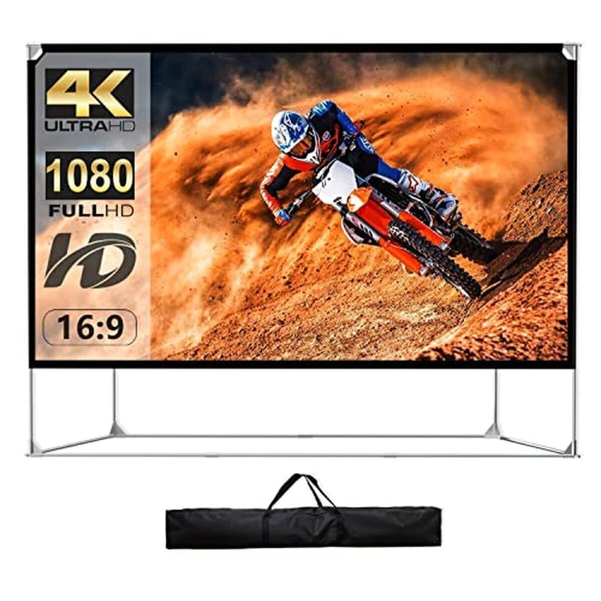 Test de l'écran portable 150 pouces HD 4K