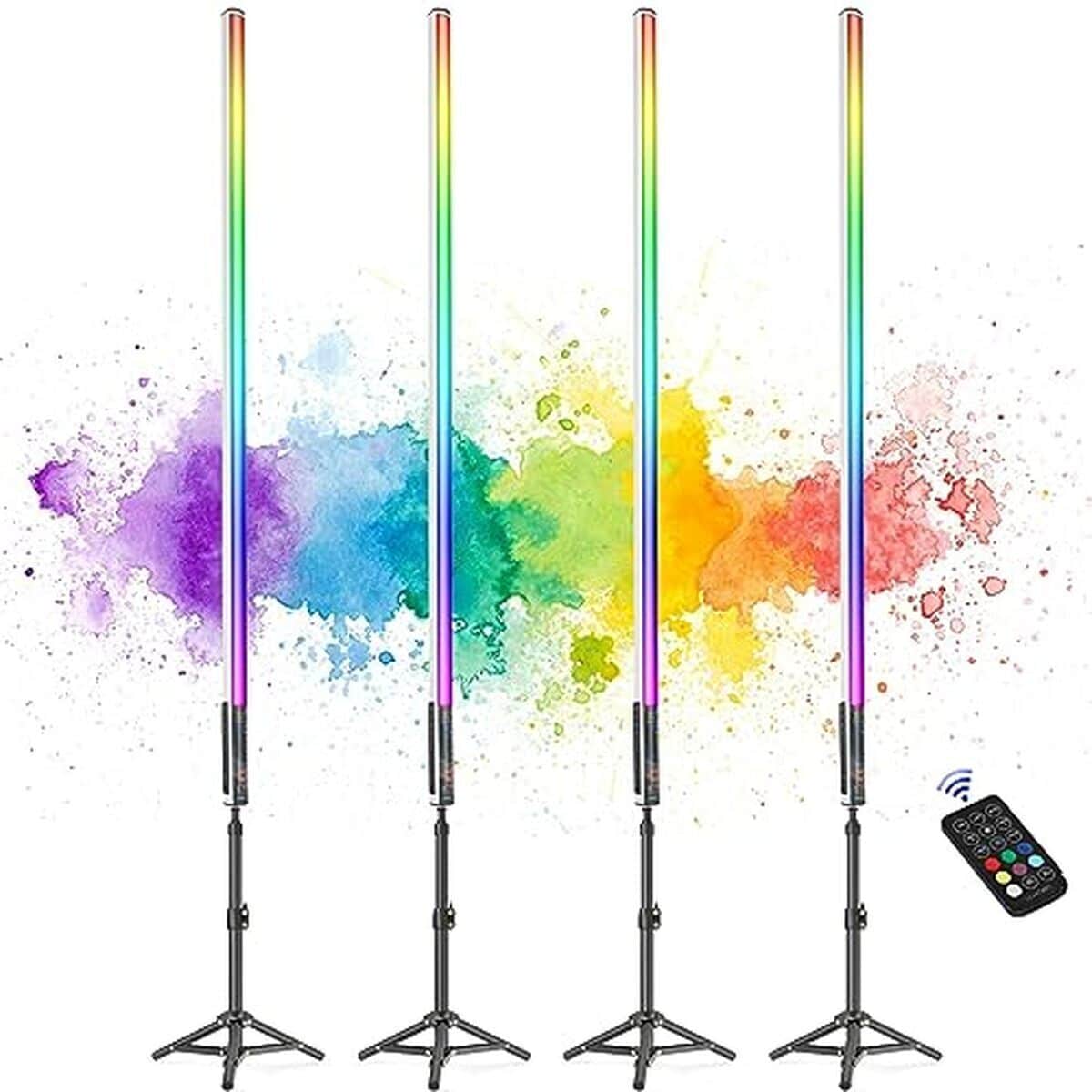 Test : lampe vidéo LED portable LUXCEO Mood1 avec trépied 120cm pour streaming