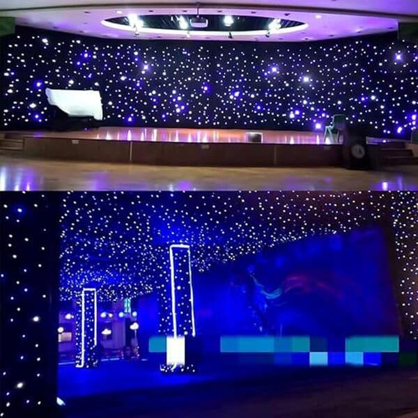 Découvrez notre avis détaillé sur la toile fond d'étoiles LED 2x3m : la solution idéale pour illuminer vos événements, fêtes et spectacles avec une décoration lumineuse professionnelle et élégante. 