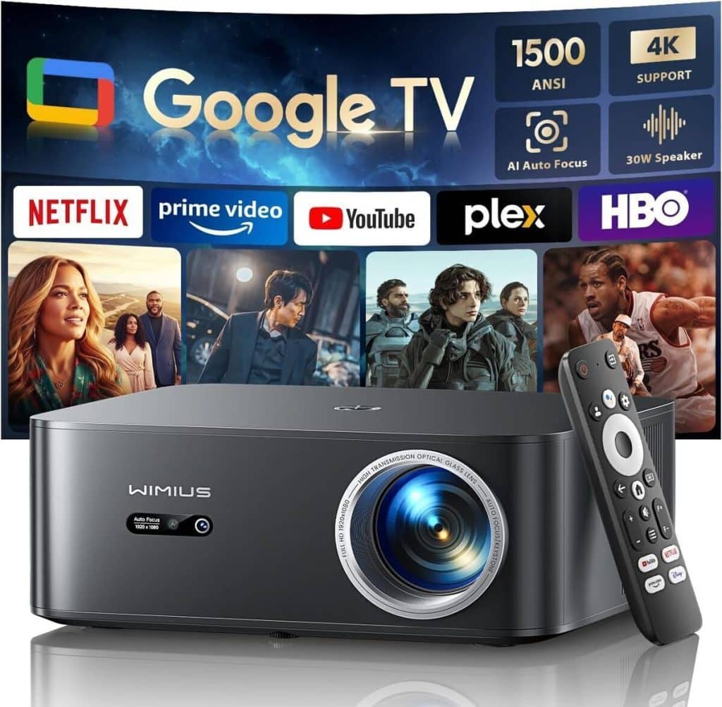 Test du vidéoprojecteur WiMiUS 4K wifi bluetooth avec dolby audio