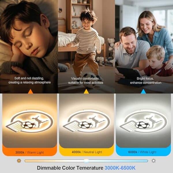 Découvrez notre test du plafonnier LED OTREN football dimmable avec télécommande : performances, design et fonctionnalités pour transformer votre intérieur. 