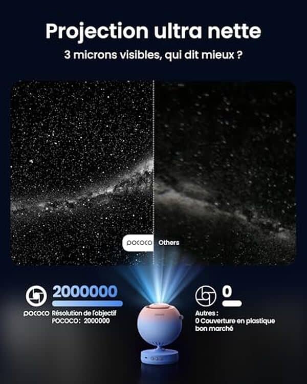 Découvrez notre test du projecteur ciel étoilé POCOCO. Avis détaillé, caractéristiques et performances pour transformer votre chambre en univers stellaire magique.