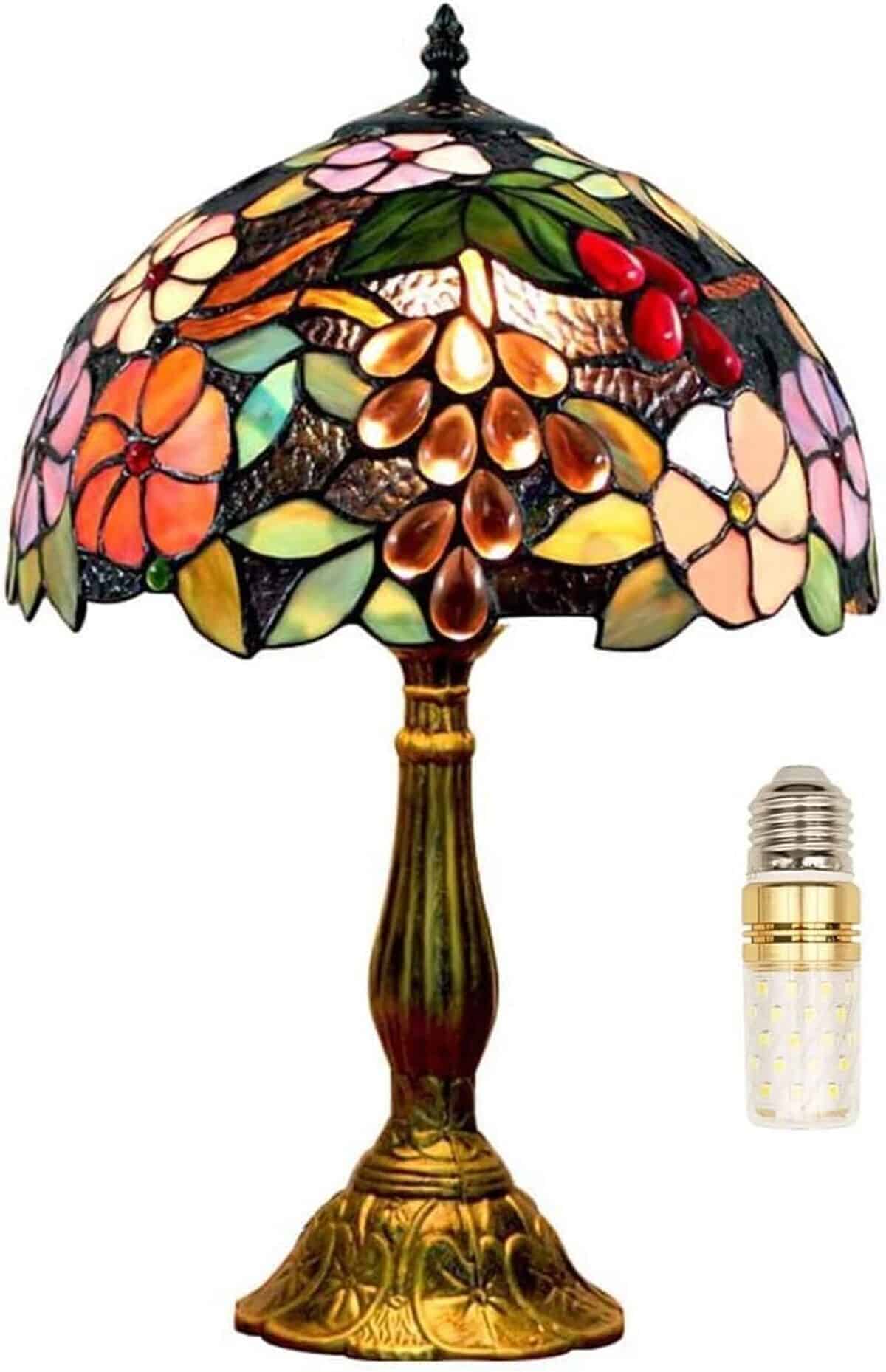 Avis lampe Fumat Tiffany : élégance vitrail vintage