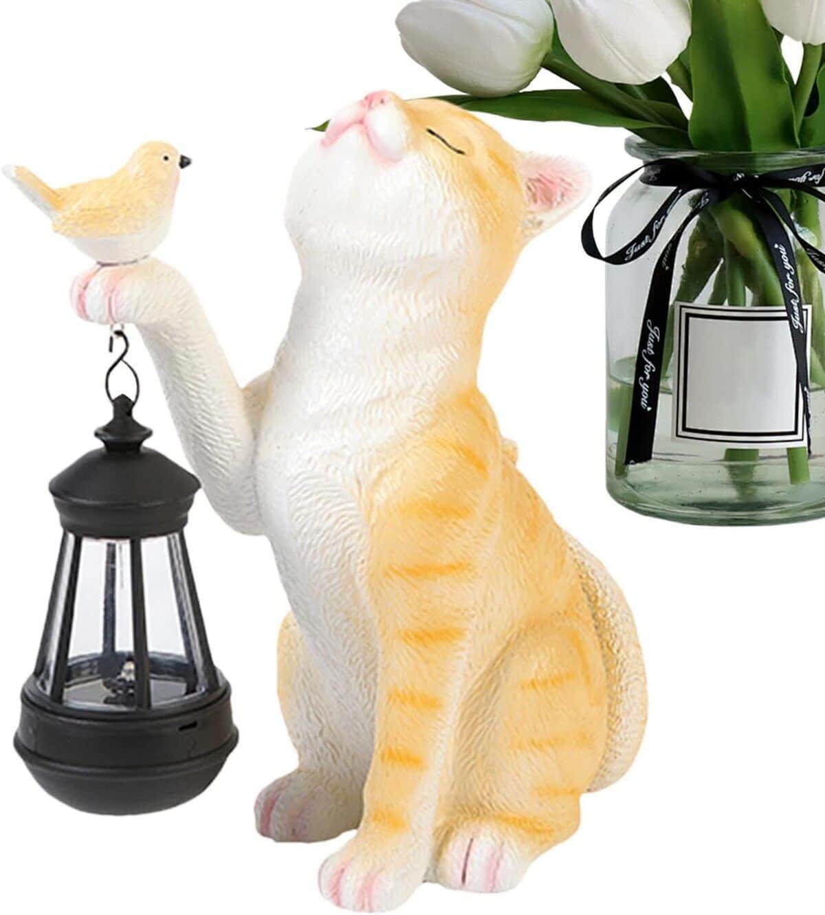 Avis : ornements de jardin chat – lampe solaire et déco étanche