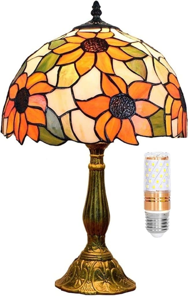 Avis sur la lampe Tiffany Blivuself tournesol vitrail