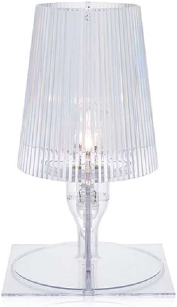 Test de la lampe de table Kartell Take cristal