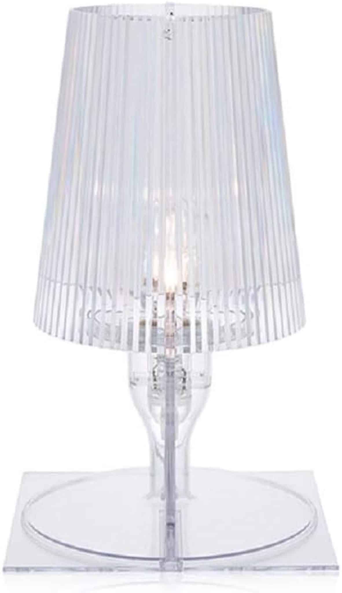 Test de la lampe de table Kartell Take cristal