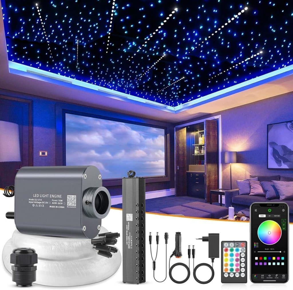 Test de la SUNKENET 16W RGBW : ciel étoilé lumineux