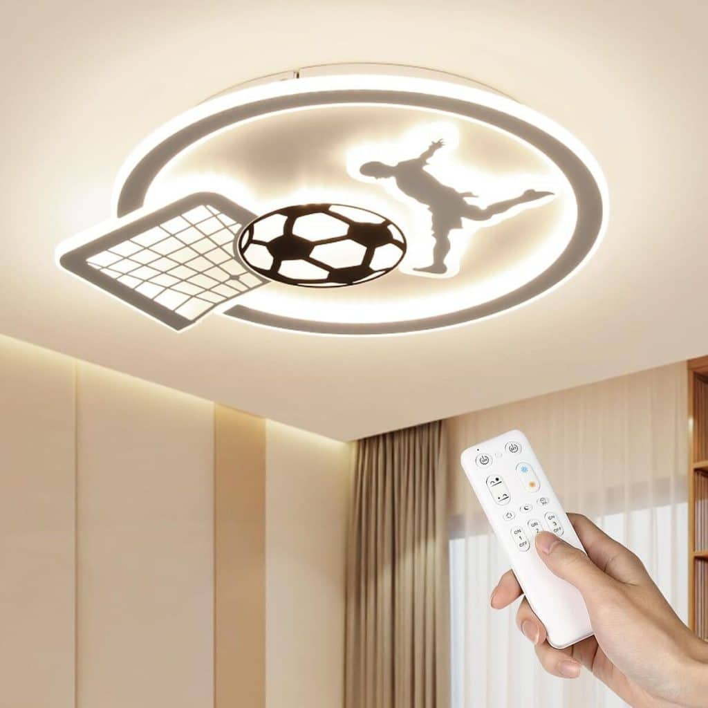 Test du plafonnier LED OTREN football dimmable 3000K-6000K