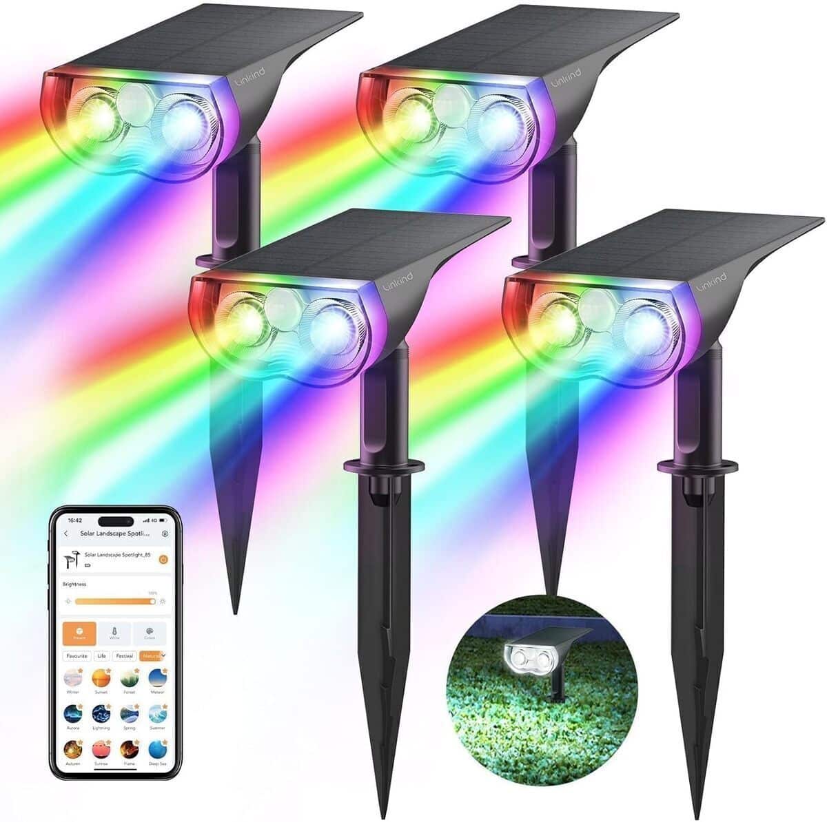 Test du spot solaire Linkind Smart SL5 : lumière colorée et alarme intégrée