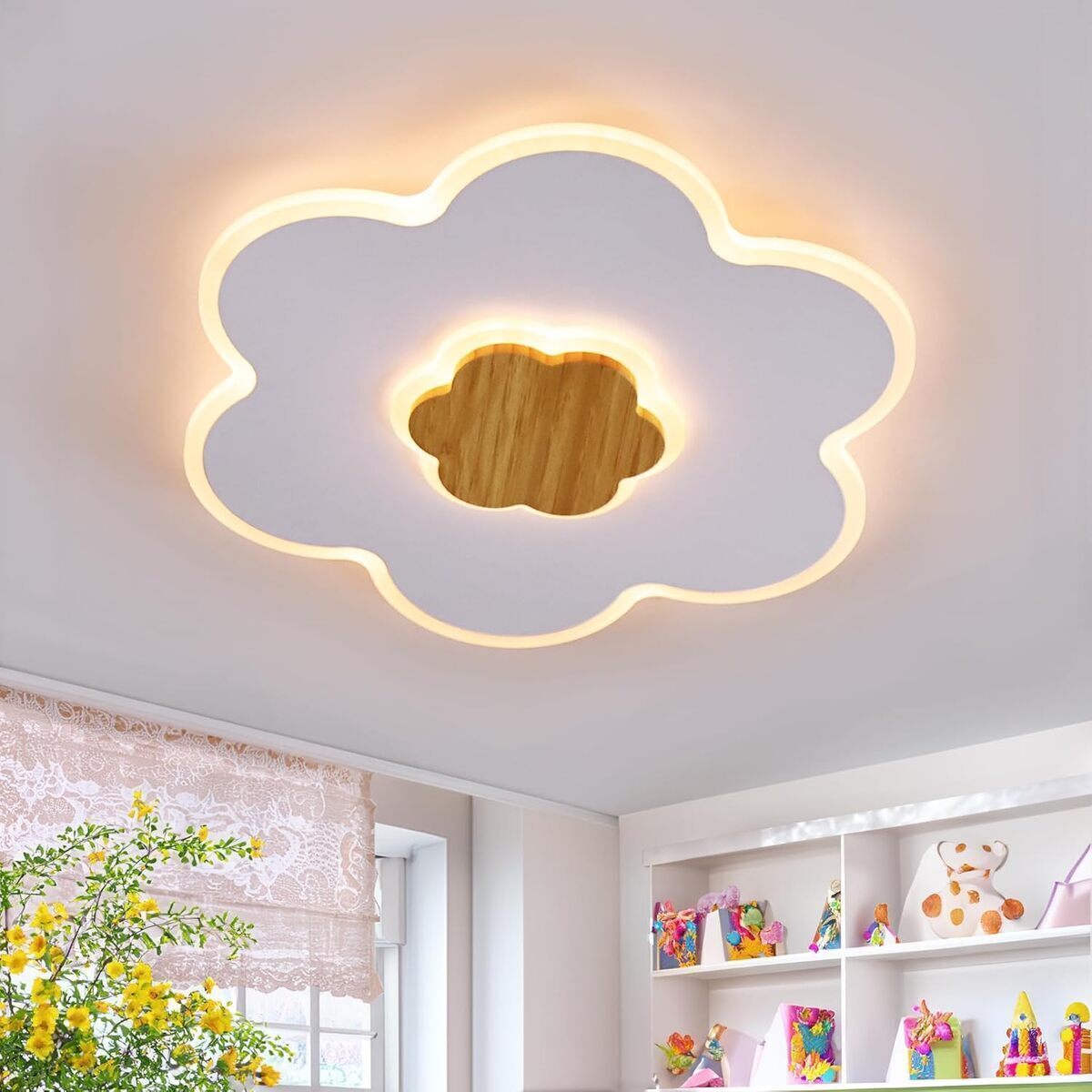 Test : plafonnier LED en forme de fleur 28W pour chambre d'enfant