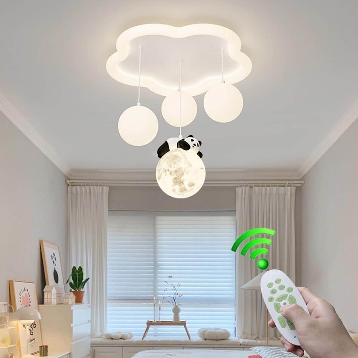 Test : plafonnier LED Stesulfr panda pour chambre d'enfant