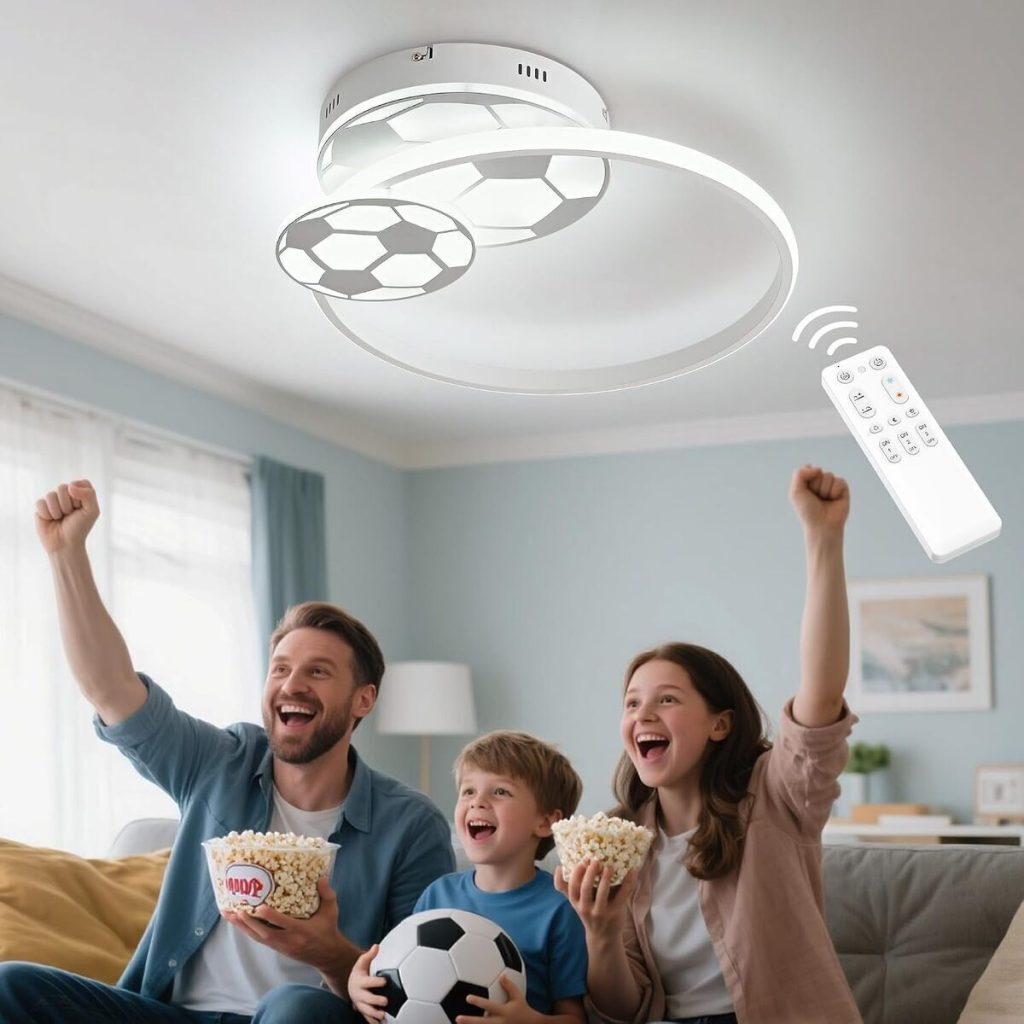 Test de la lampe LED dimmable Kaucqi 46 cm pour chambre d'enfant