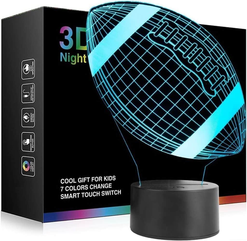 Test de la veilleuse Ticent 7 couleurs ballon de football