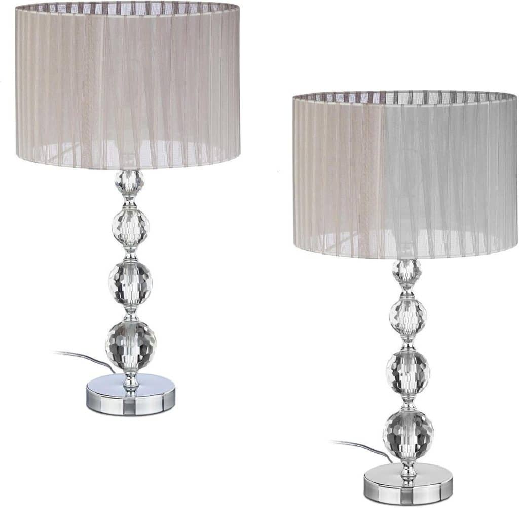 Test des lampes de chevet Relaxdays en duo : élégance et fonctionnalité