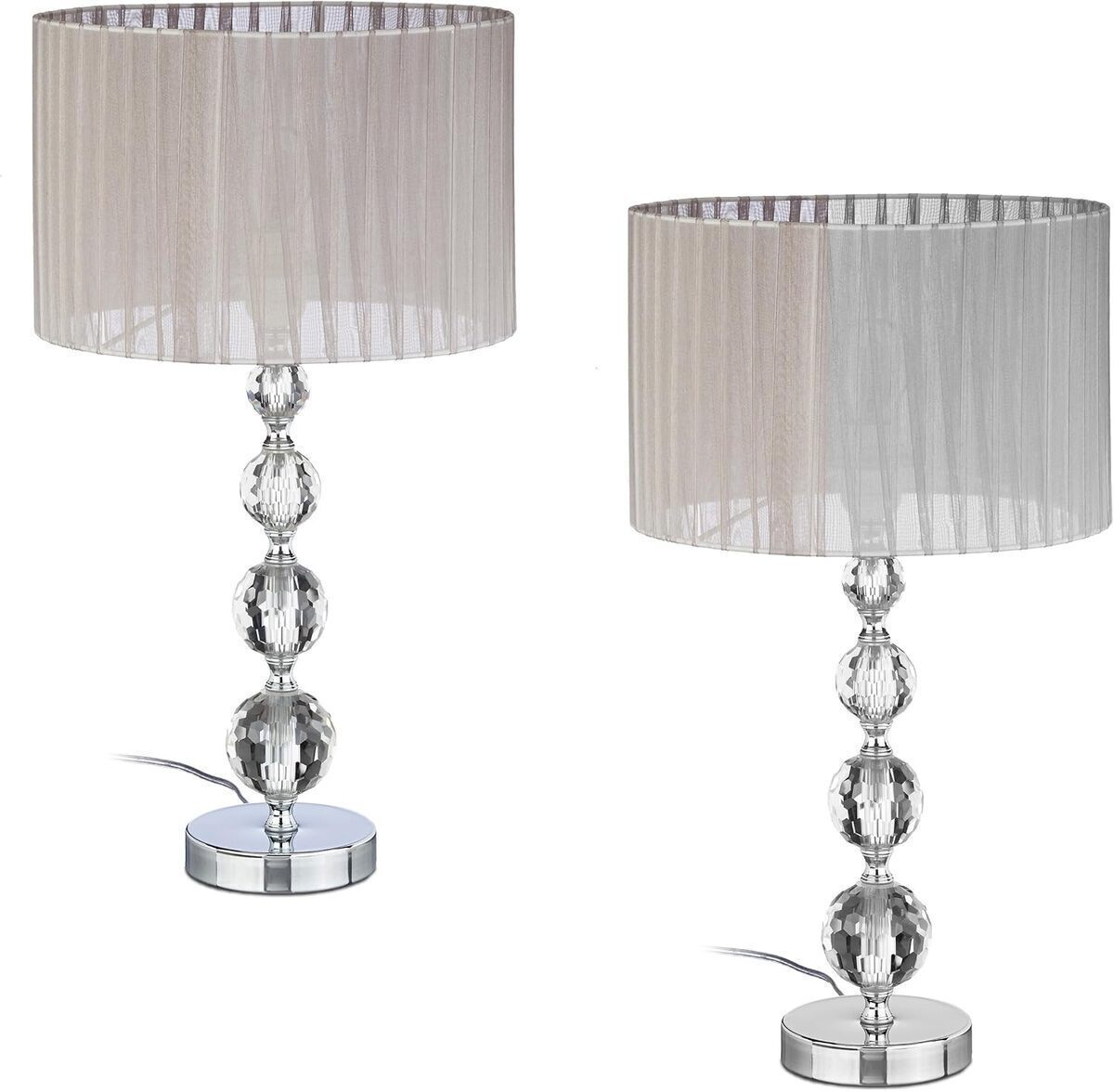 Test des lampes de chevet Relaxdays en duo : élégance et fonctionnalité