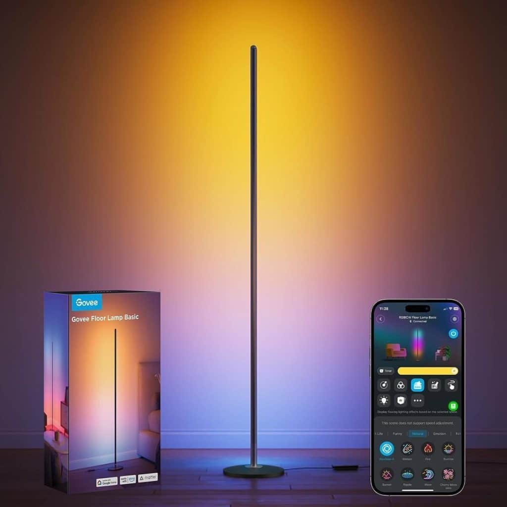Test du lampadaire LED Govee RGBIC WiFi : design, couleurs et connectivité