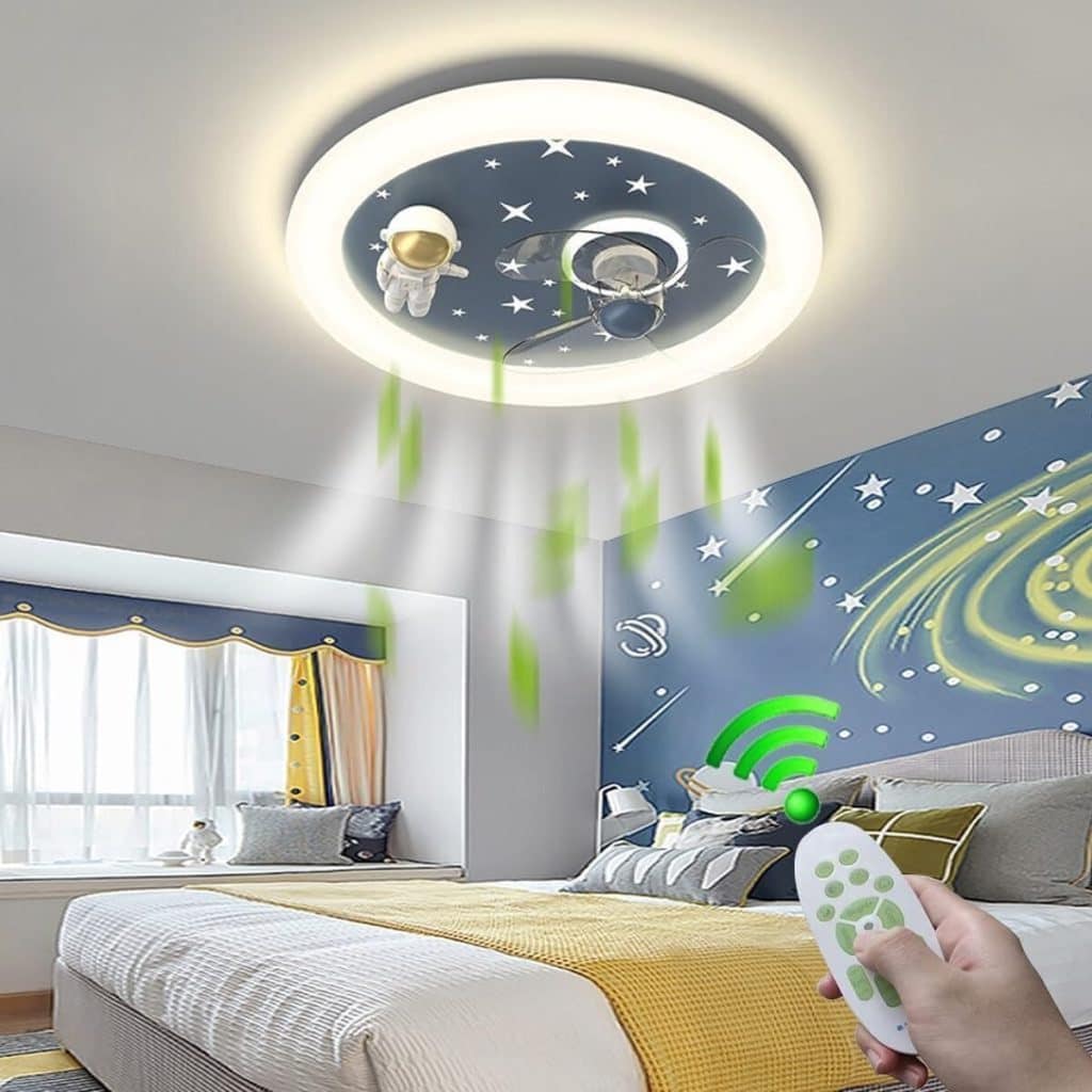 Test du ventilateur plafond LED astronaute LYSDjia