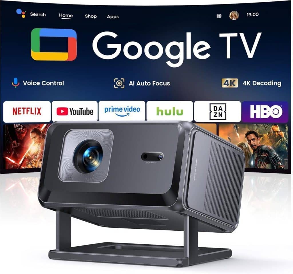 Test du vidéoprojecteur TOPTRO rétroprojecteur portable 4K avec Google TV