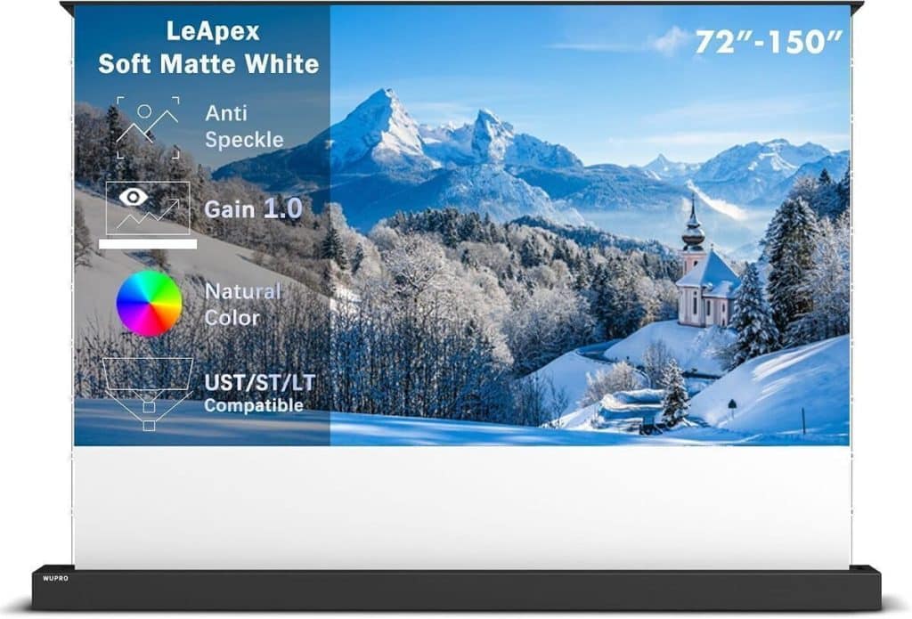 Test : écran de projection Wupro 72 pouces 4K HD