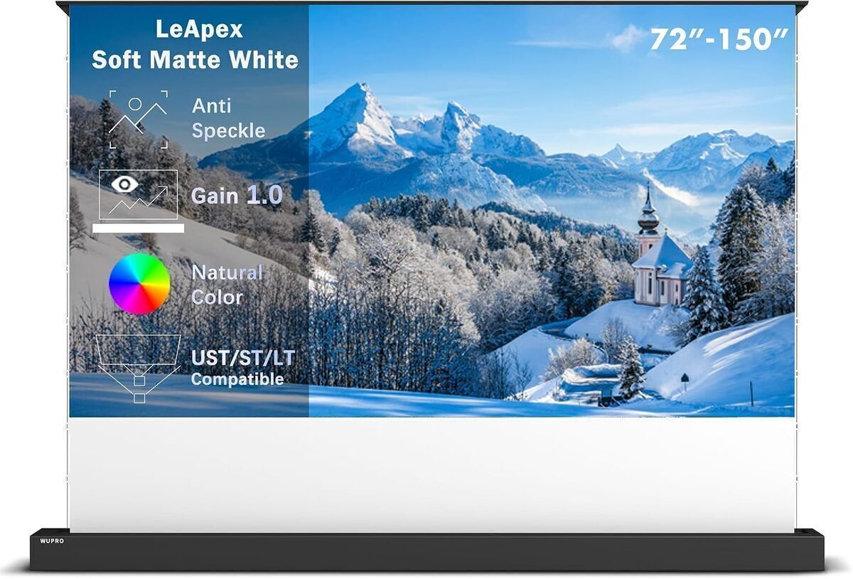 Test : écran de projection Wupro 72 pouces 4K HD