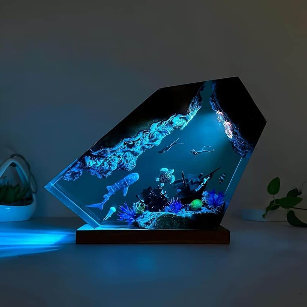 Test : lampe veilleuse LED océan Drawelry A5, s
