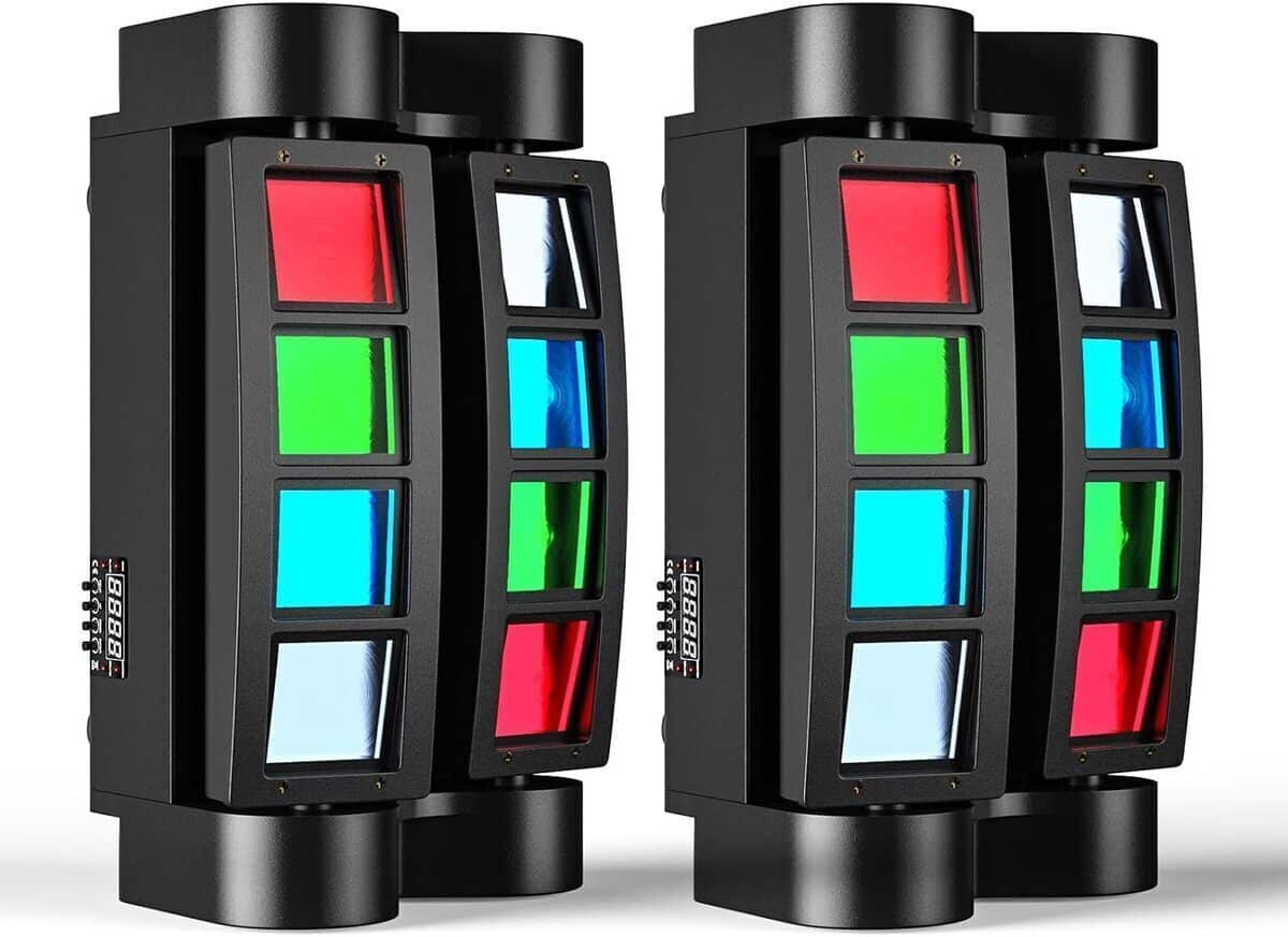 Test : uKing 2pcs Lyre LED 60W pour soirées DJ