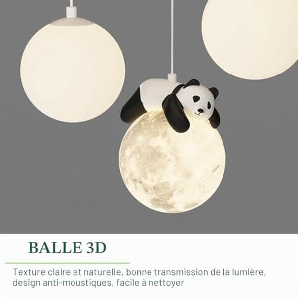 Découvrez notre test détaillé du plafonnier LED panda Stesulfr pour chambre d'enfant : caractéristiques, installation et avis sur cette lampe de plafond design.