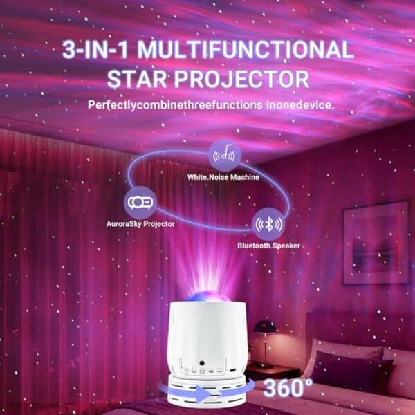 Découvrez le projecteur Galaxy dans notre test complet : ambiance sonore immersive, ciel étoilé réaliste et design innovant pour créer l'atmosphère parfaite chez vous.