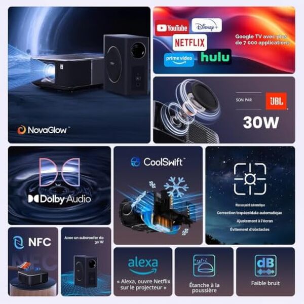 Découvrez notre test détaillé du projecteur K3 : 4K, wiFi 6, bluetooth et 990 lumens. Caractéristiques, performances et avis complet.