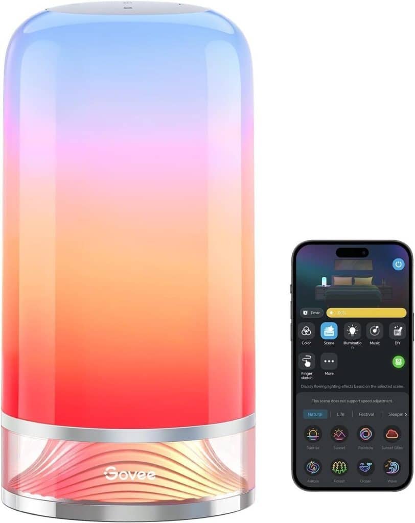Test de la lampe de chevet LED tactile Govee 70 modes