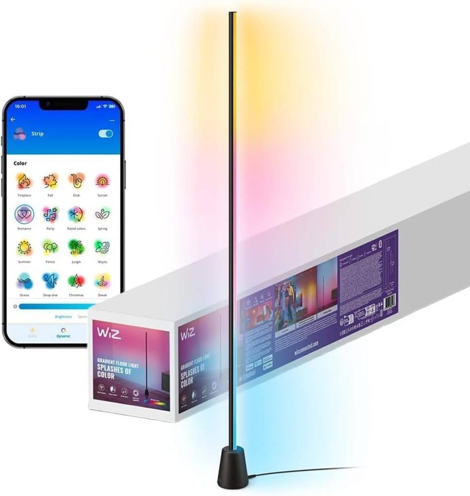 Test du lampadaire WiZ Gradient : design élégant et contrôle intelligent