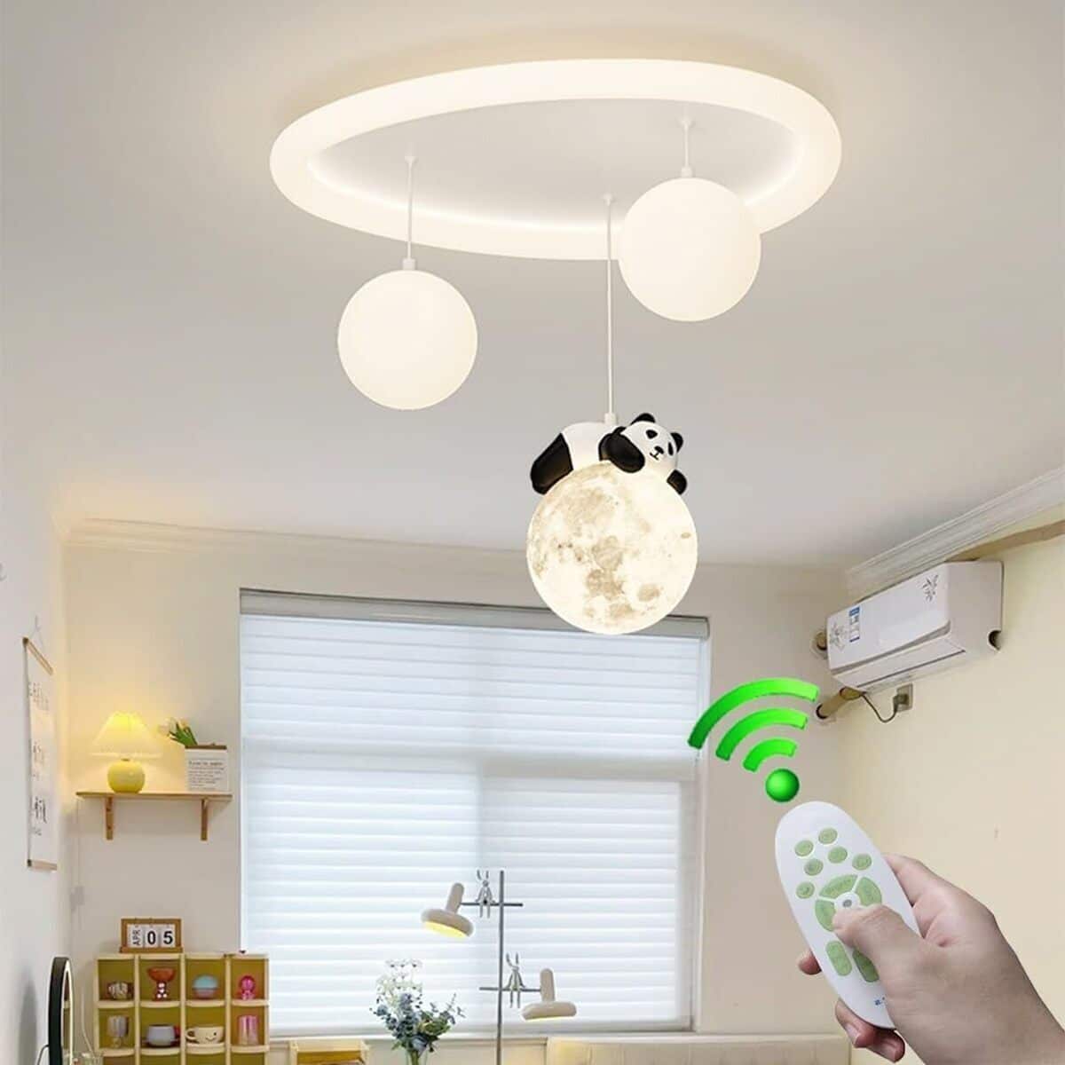 Test du plafonnier Stesulfr LED panda pour chambre d'enfant