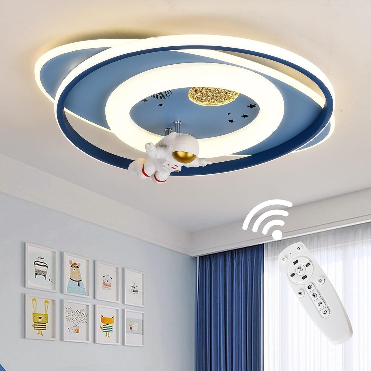 Test : plafonnier LED enfant GHiycotdl astronaute dimmable